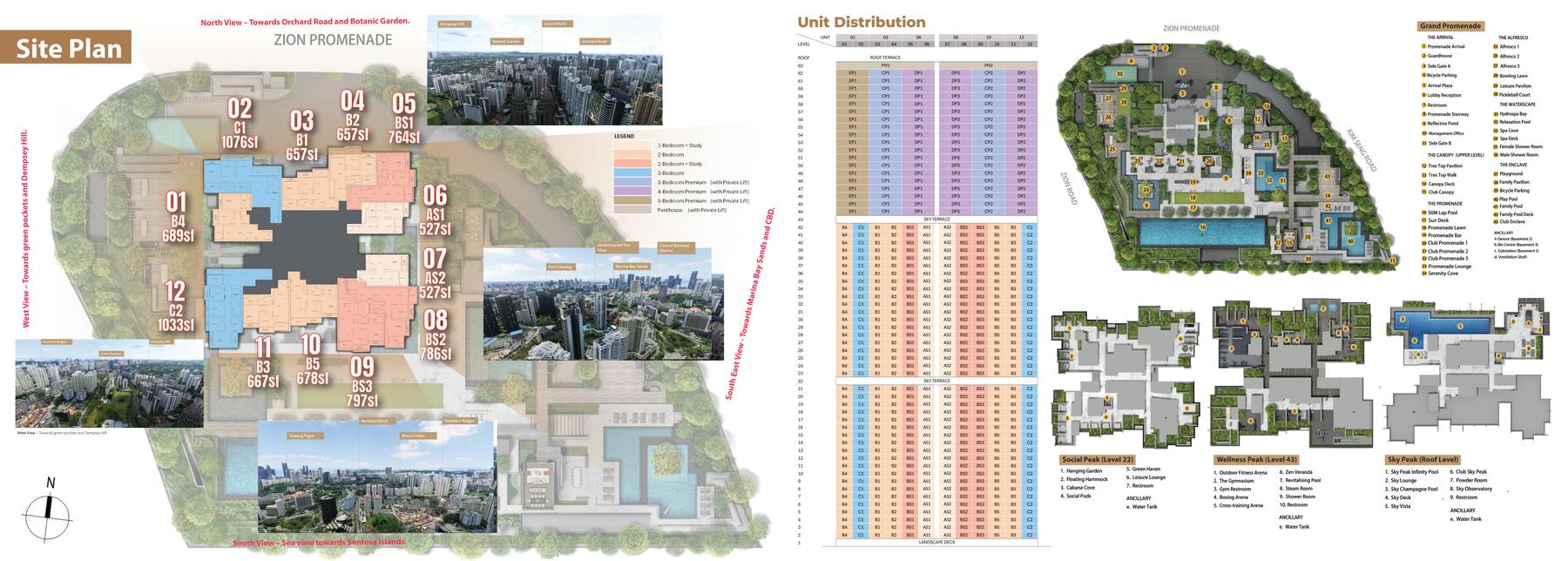 Collection Tower floor plans