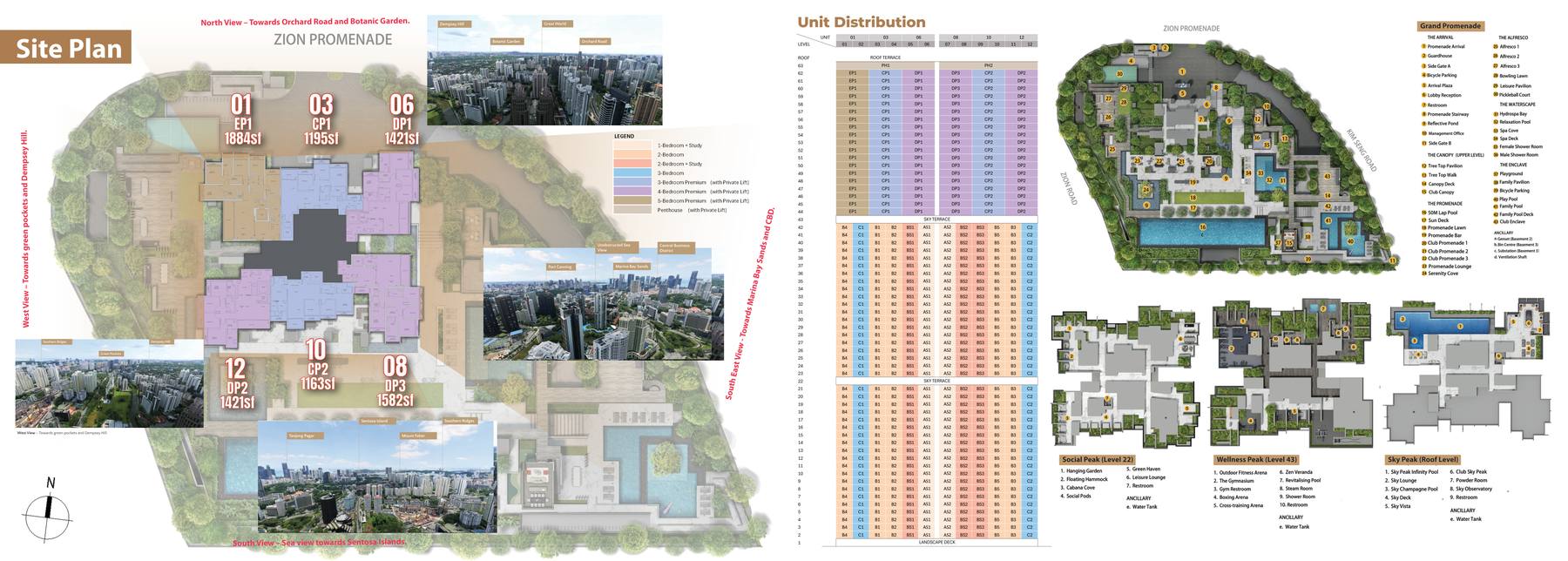 Suites Tower floor plans